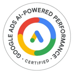 Бейдж Google Ads AI-Powered Performance